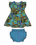 Sewer Squad Ruffled Bummie Set